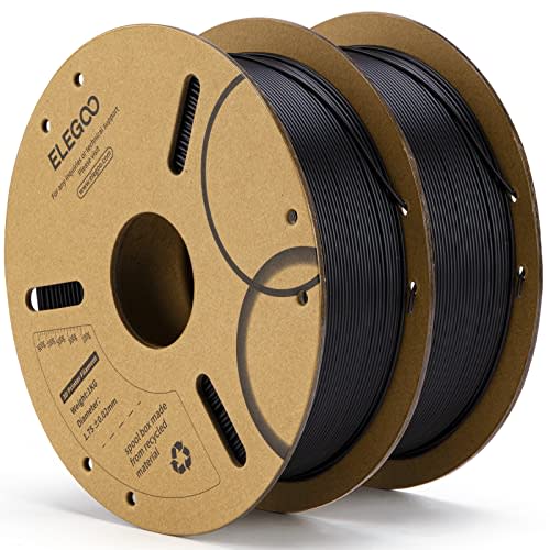 ELEGOO High Speed PLA+ Filament 1.75mm Black 2KG, Rapid PLA Plus 3D Printer  Filament Tough and High for $26 - US-EL-3D-PH03