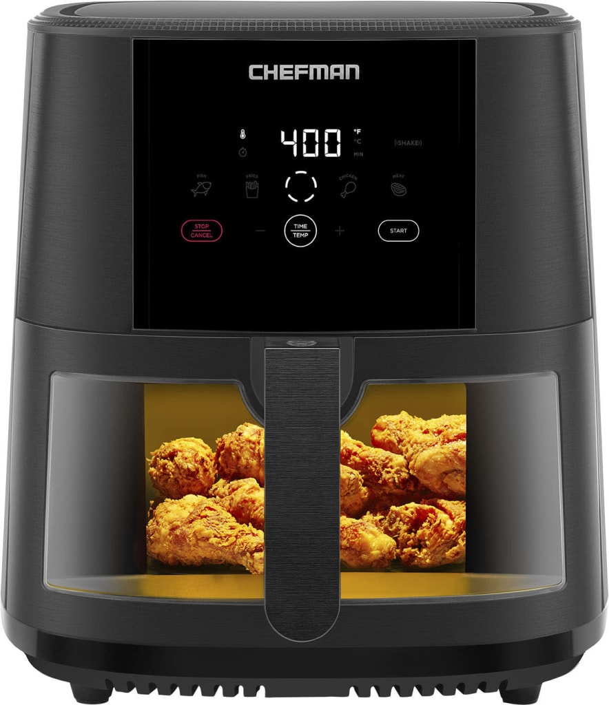 Best Buy: CHEFMAN Countertop Indoor Electric Grill Black RJ01