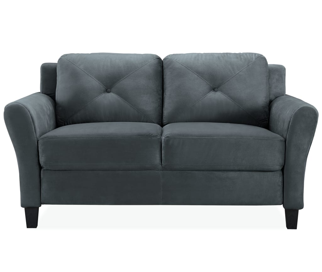 Lifestyle Solutions Taryn Rolled Arm Fabric Loveseat for $199 - CCHRFKS2M26