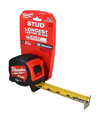 Milwaukee 48227717 5m/16' Pro Compact Tape Measure S5-16/25 Red