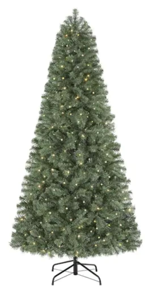 Home Accents Festive Pine 6 5 Foot Pre Lit Color Changing Artificial