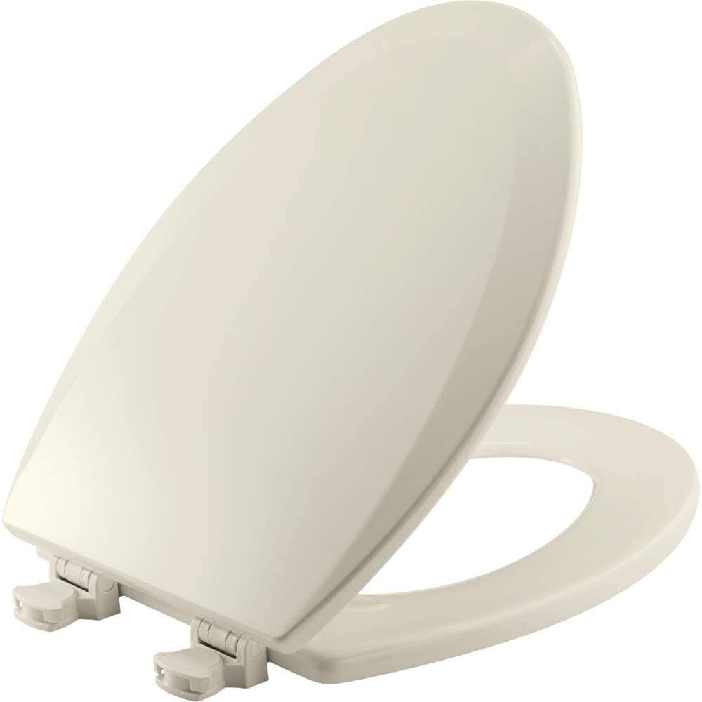 Bemis Elongated Wood Toilet Seat w/ Easy Clean Hinges for 19 1500EC 346