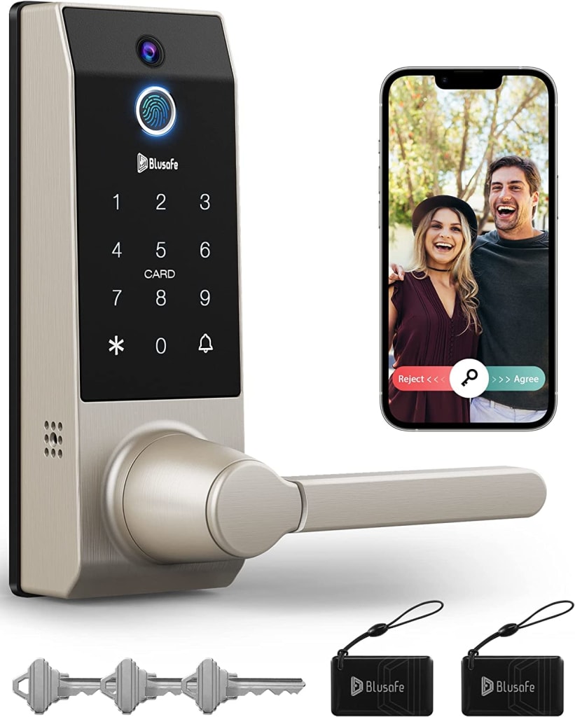 Blusafe Smart 3in1 Keyless Entry Door Lock for 244 w/ Prime VC01