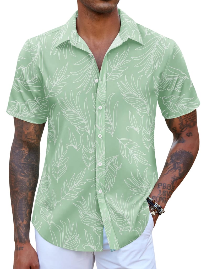 Coofandy Men's Hawaiian Shirts for $10