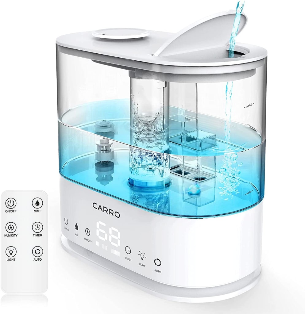 Carro 4-liter Ultrasonic Cool Mist Humidifier For $35 - Ph-405-48