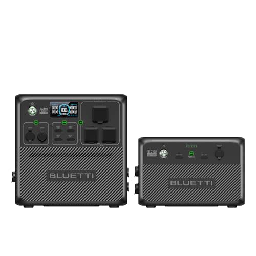 BLUETTI Portable Power Station AC240 and B210 External Battery, Expand