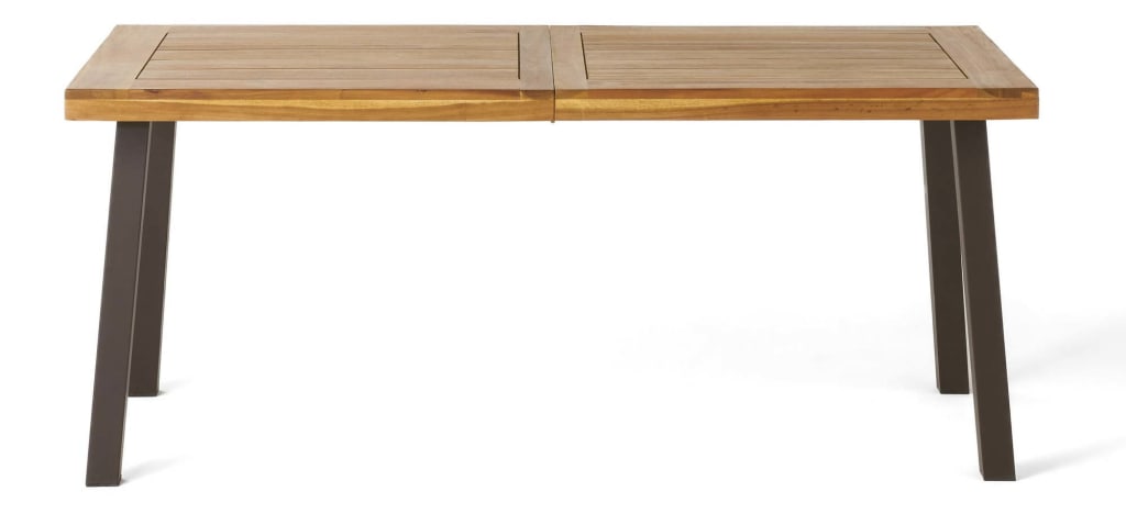 Noble House Gabrielle Natural Stained Acacia Wood Dining Table