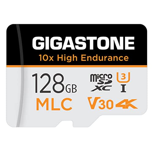 [10x High Endurance] Gigastone 128GB MLC Micro SD Card, 4K