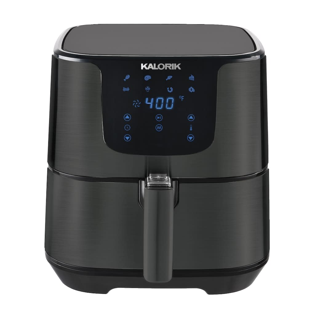 Kalorik 5Quart XL Digital Stainless Steel Air Fryer for 85 w/ 10
