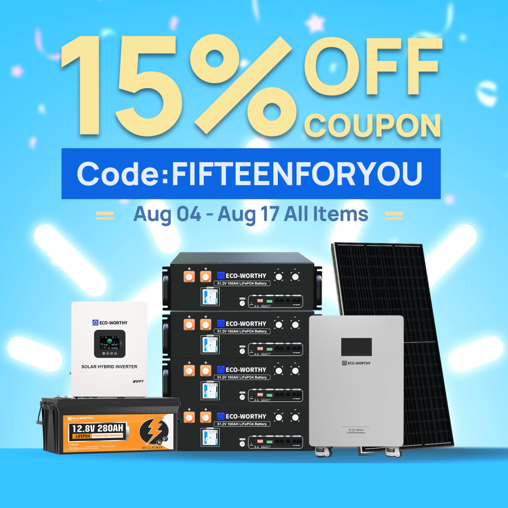 Eco-Worthy Coupon Campaign: 15% off + free shipping