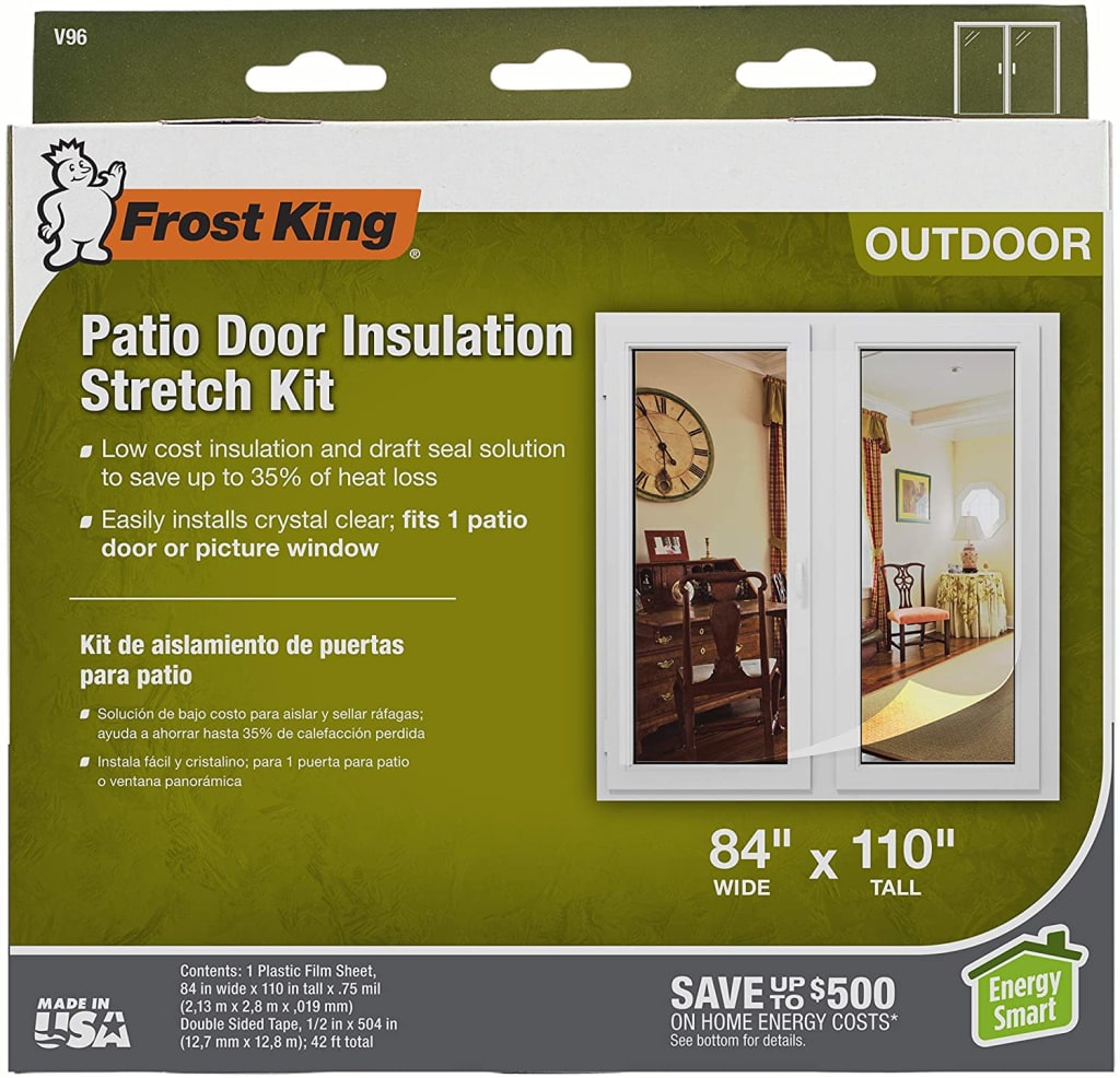 Frost King Patio Door Insulation Stretch Kit for 13 V96H