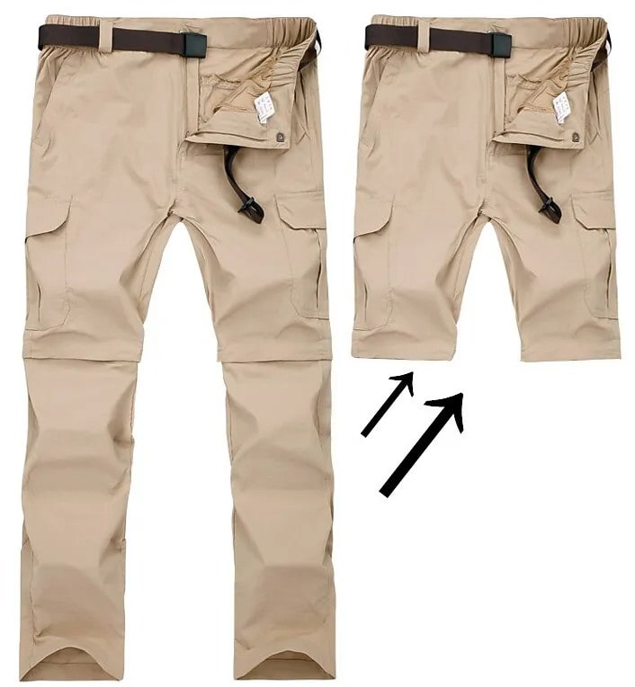 Men's Convertible Hiking Pants for 10
