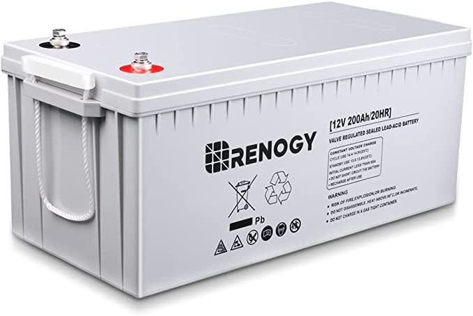 Renogy 12V 200Ah Rechargeable Deep Cycle AGM Battery For $380 - RNG ...