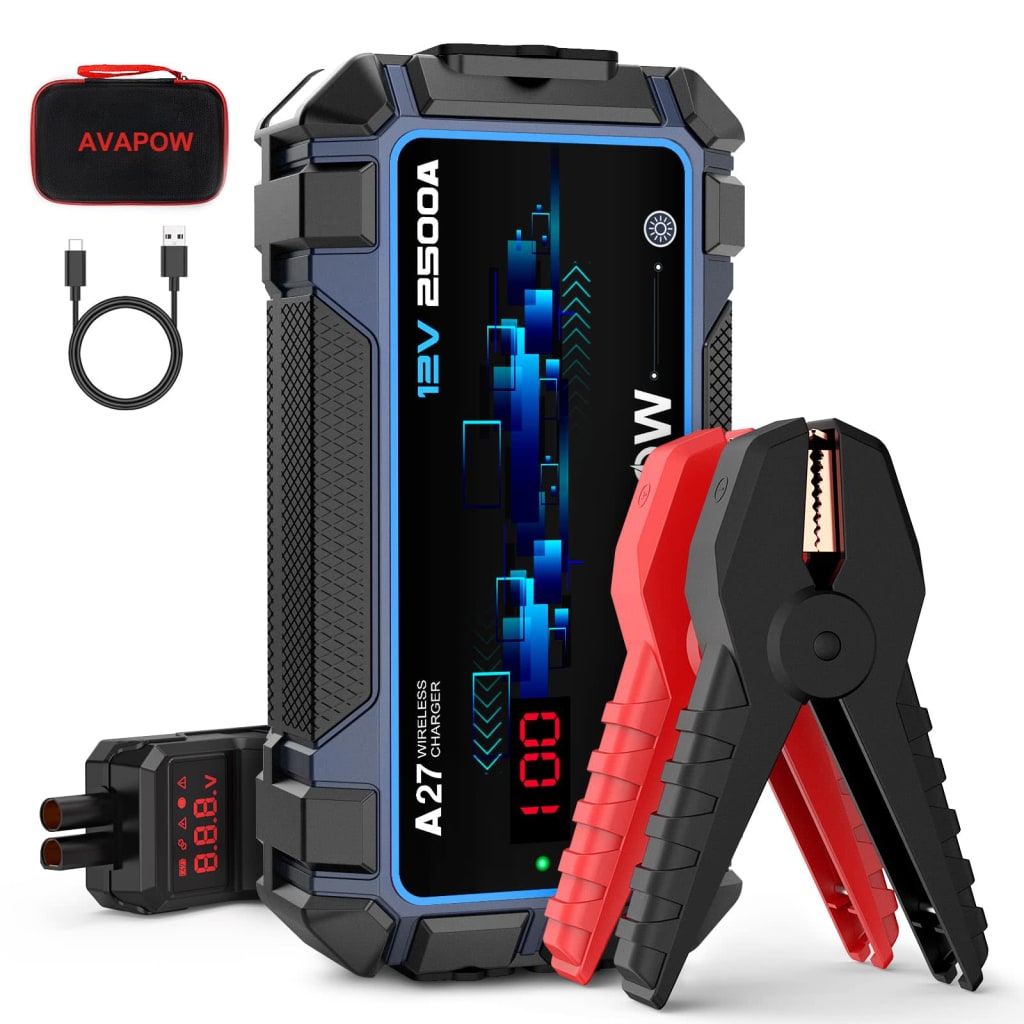 Avapow 2,500A Car Jump Starter for 36