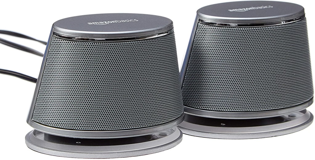 Amazon Basics USBPowered Computer Speakers for 20 V620SILVER