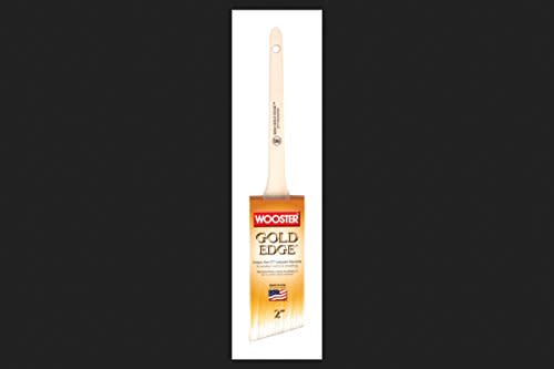 Wooster Gold Edge 1.5" Semi-Oval Angle Sash Paint Brush - Chemically Tipped Polyester Filaments - View #2