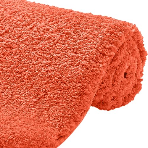 Gorilla Grip Bath Rug 36x24, Thick Soft Absorbent Chenille, Rubber Backing Quick Dry Microfiber Mats, Machine Washable Rugs for