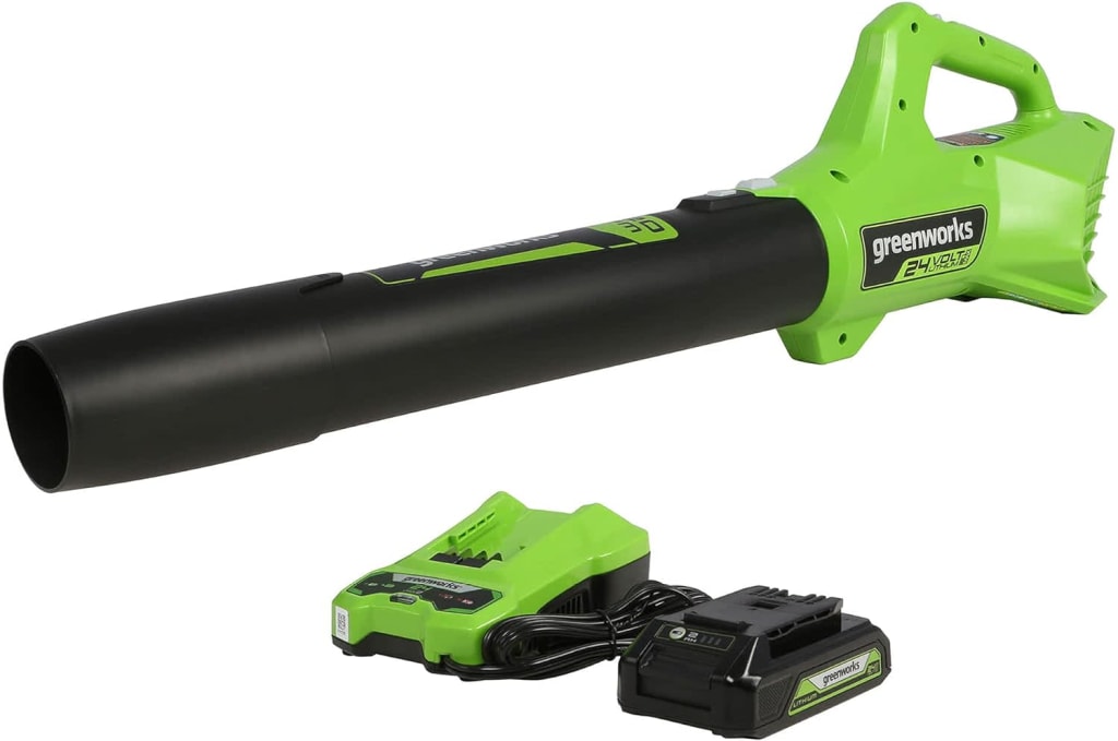 Greenworks 24V Cordless LED Flashlight (Tool Only) - 200 Lumen, 90° Pivoting Head, 3 Modes