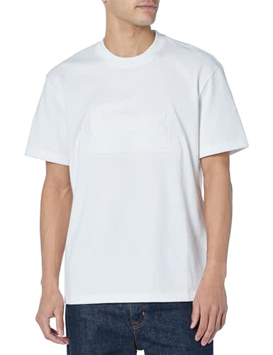 Lacoste Men's Short Sleeve Puffed Croc T-Shirt, Blanc, 3X-Large for $48 ...