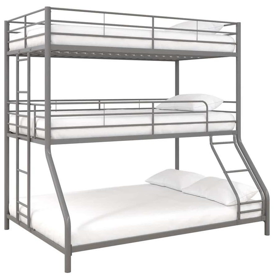 DHP Cormac Metal Twin/Full Triple Bunk Bed for 339 DE09550