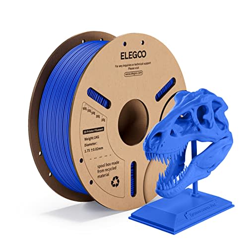 ELEGOO PLA Filament 1.75mm Space Gray 1KG, 3D Printer Filament Dimensional  Accuracy +/- 0.02mm, 1kg Cardboard Spool(2.2lbs) 3D Printing Filament Fits