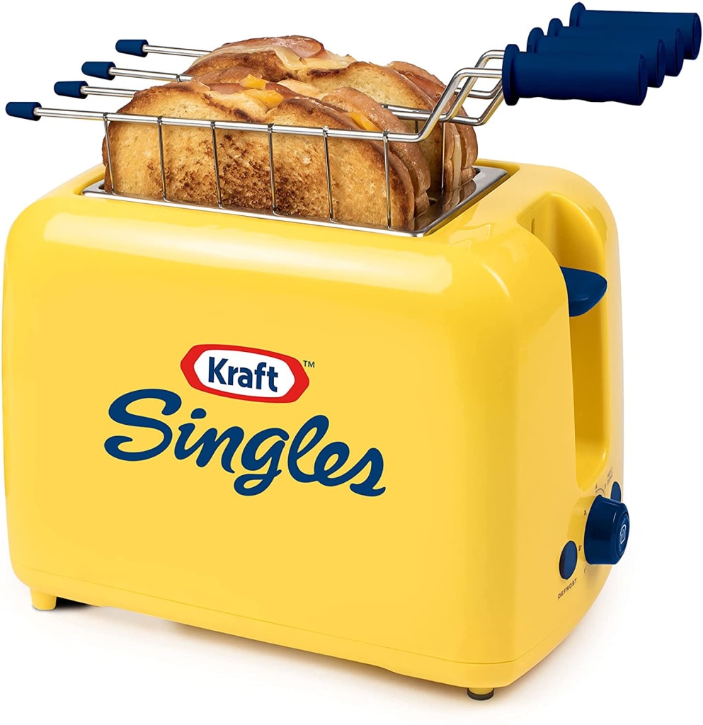 Nostalgia Kraft Singles Grilled Cheese & Stuffed Sandwich Toaster for $32