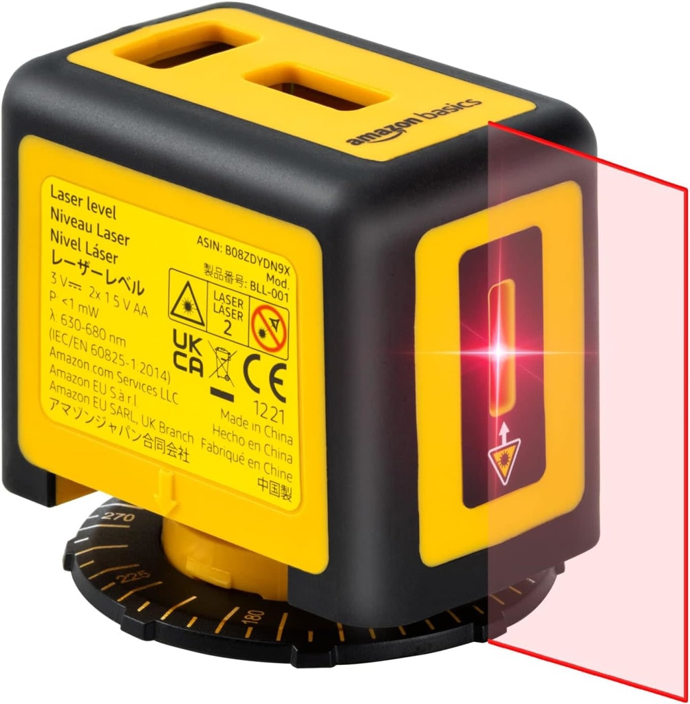 Amazon Basics 360° Rotating Class II 16' Laser Line Level for 15 BLL001