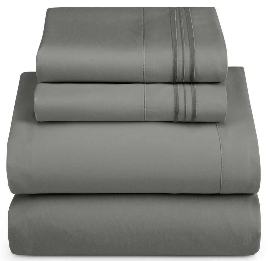 Nestle 1800 Series Deep Pocket 4Piece Queen Bed Sheet Set for 30 WMNB183LNQ