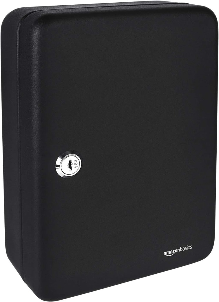 AmazonBasics 48Key Steel Security Lock Box for 24 KB03