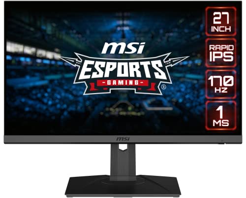 MSI G272QPF, 27" Gaming Monitor, 2560 X 1440 (QHD), Rapid IPS, 1ms ...