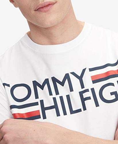 mistænksom Ræv uheldigvis Tommy Hilfiger Men's Sport Short Sleeve Graphic T Shirt, White, XL for $34  - 78E8337-112
