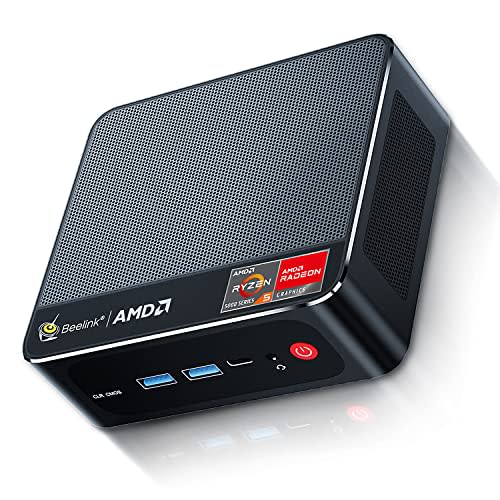 Beelink SER5 Mini PC,AMD Ryzen 5 5600H(6C/12T,up to 4.2 GHz),Mini
