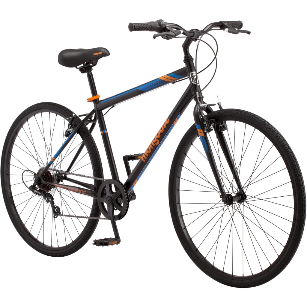 Mongoose Men s 700c Hotshot 7 Speed Front Suspension Bike from