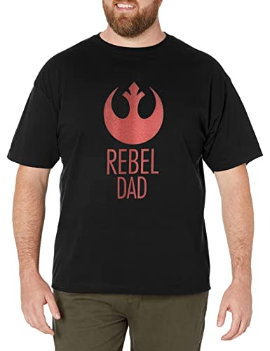 STAR WARS Maglietta Uomo Big & Tall Last Jedi Ghost PORG, Maniche Corte, Nera, Taglia X-Large