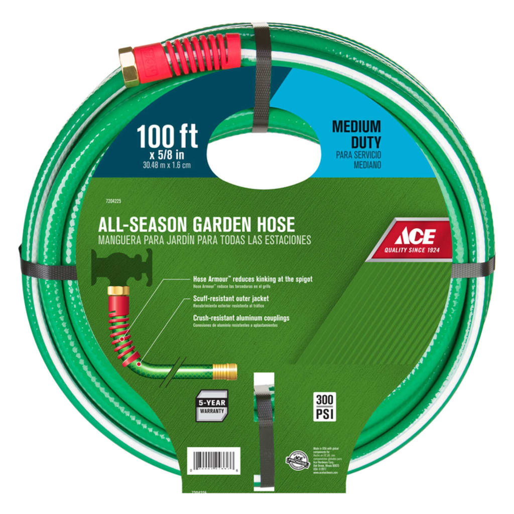 Ace 100' x 5/8" MediumDuty AllSeason Garden Hose for 23 for members