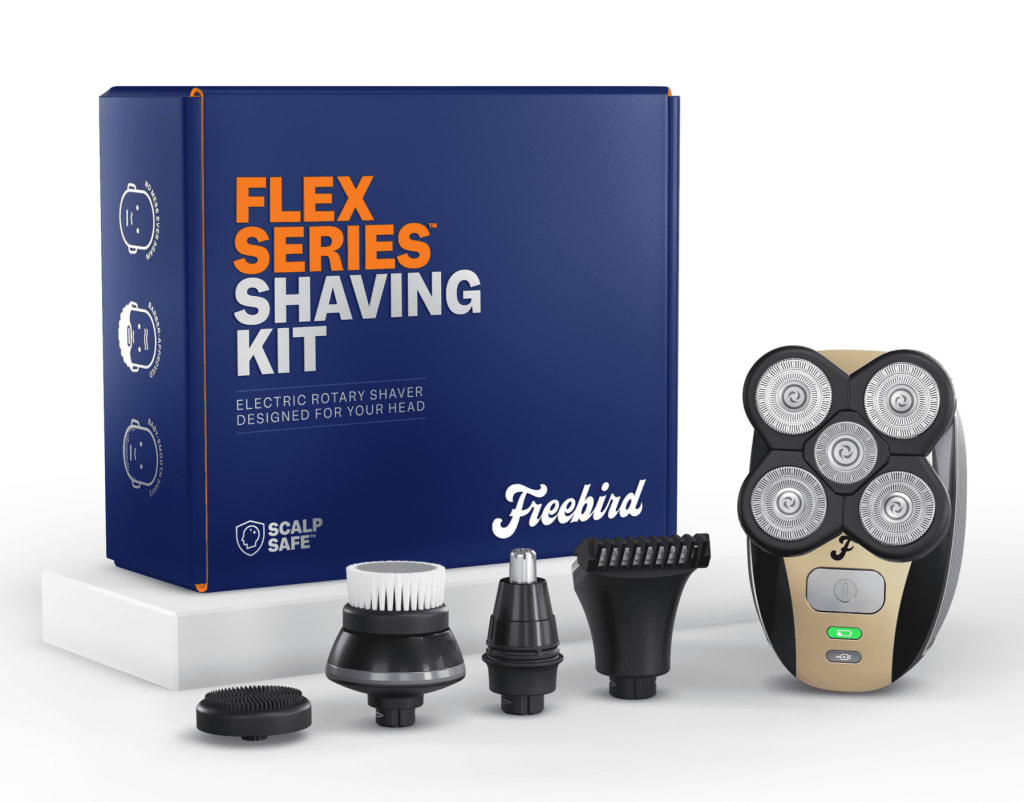 Freebird FlexSeries Head Shaving Kit for Bald Men for 56