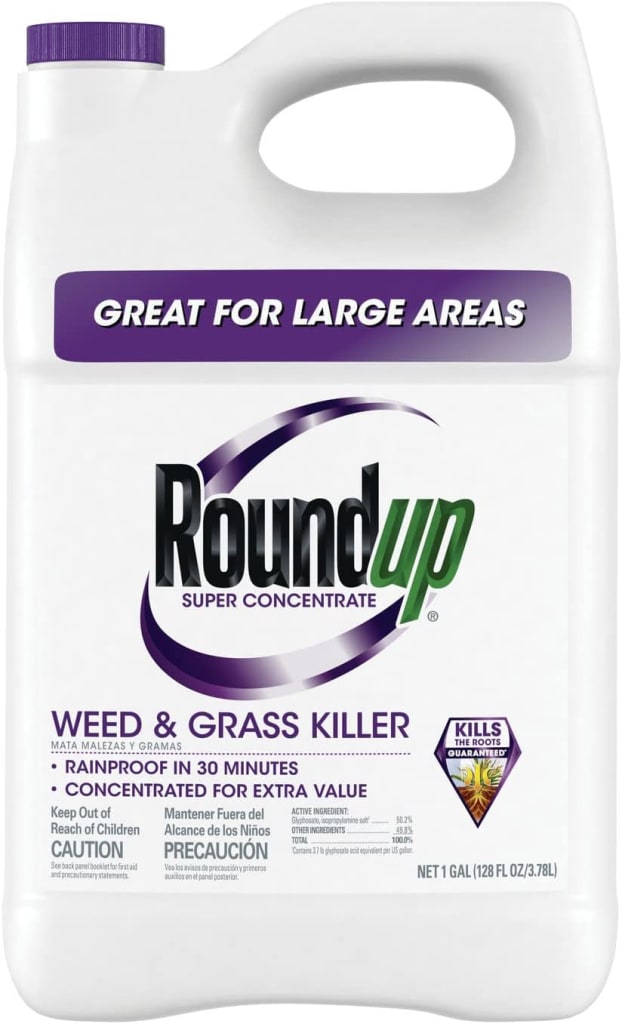 Roundup Super Concentrate Weed & Grass Killer 1Gallon Bottle for 108 5004215
