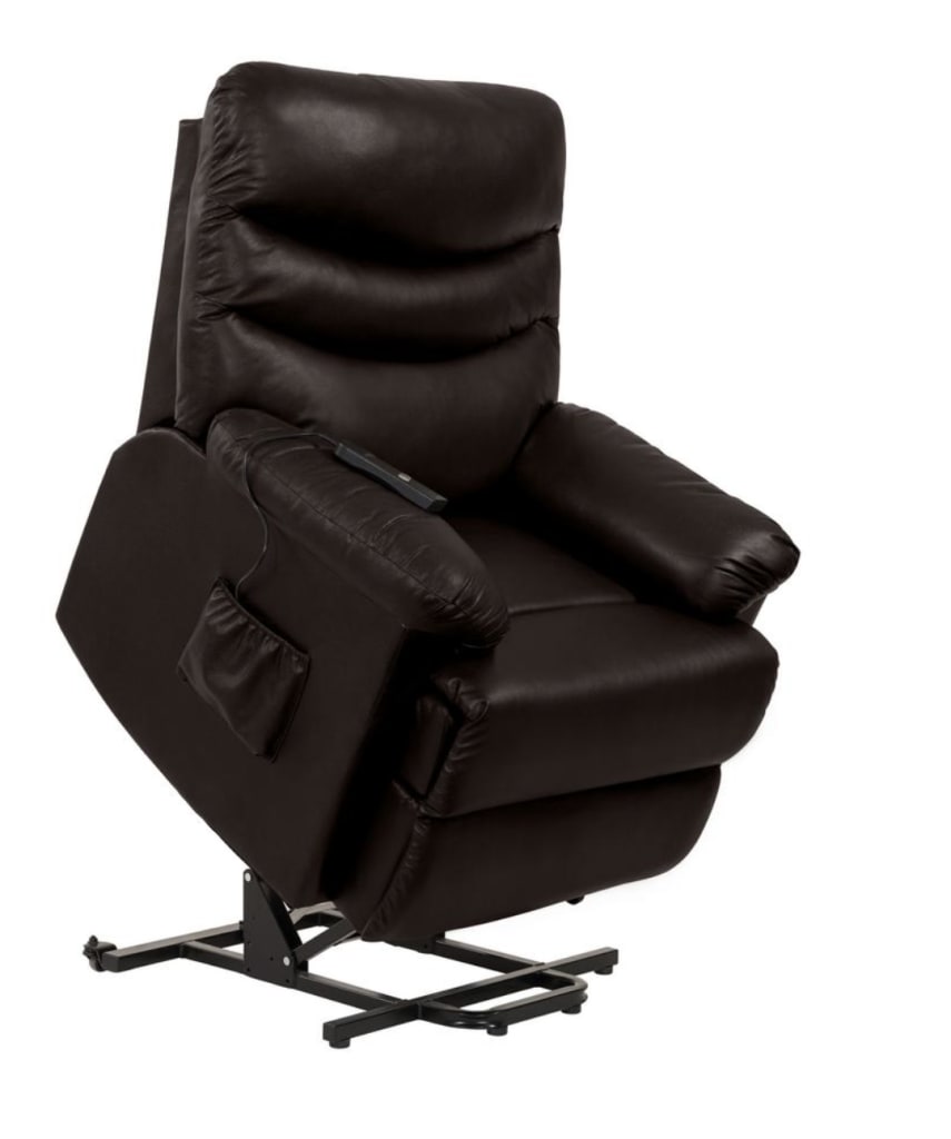 ProLounger Renu Leather Power Recline and Lift Chair for 384 A168359