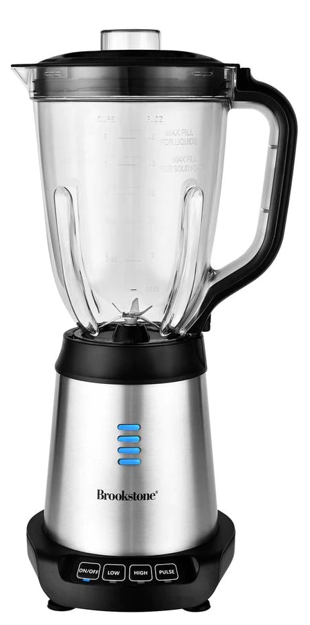 Brookstone 48 oz. Stainless Steel Cordless Blender Set for 70