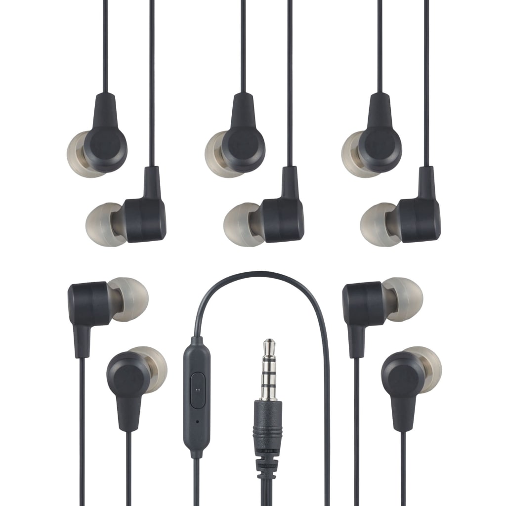 Onn Wired Earphones w/ Mic 5Pack for 10 36186459