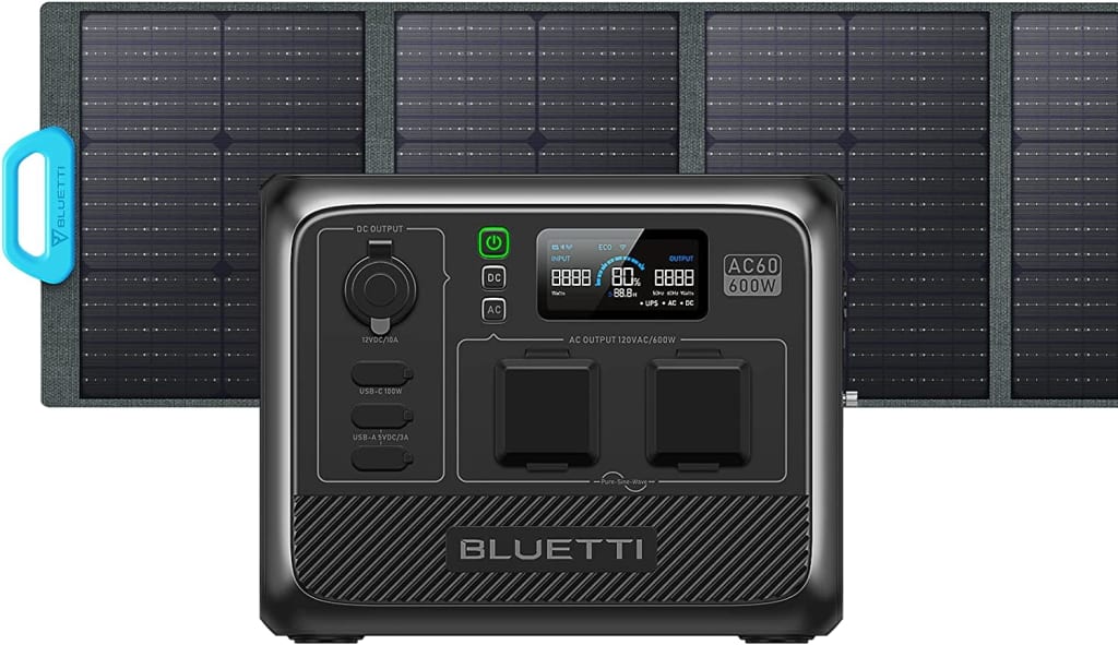 Bluetti 600W Solar Generator with PV120 Solar Panel for $857 w ...