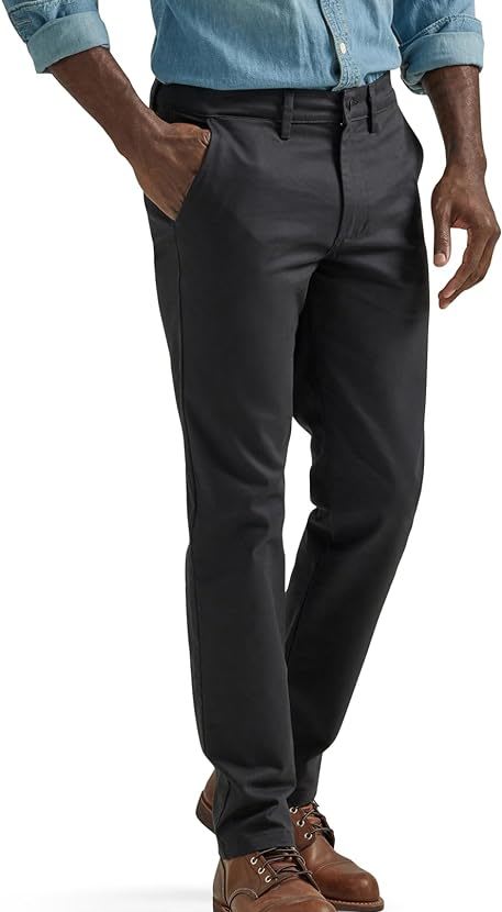 Lee Jeans Men's Flat Front Slim Straight Pants for $17
