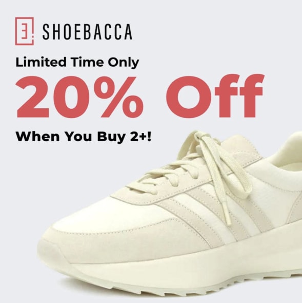 Sneakers at Shoebacca: 20% off when you buy two or more + free shipping