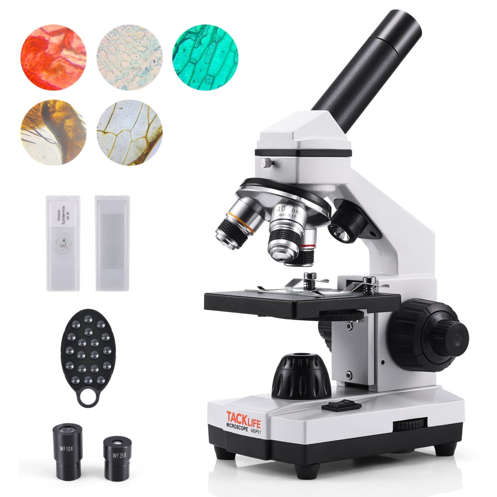 Tacklife 40X-2000X Compound Biological Microscope for $46 - MSP01