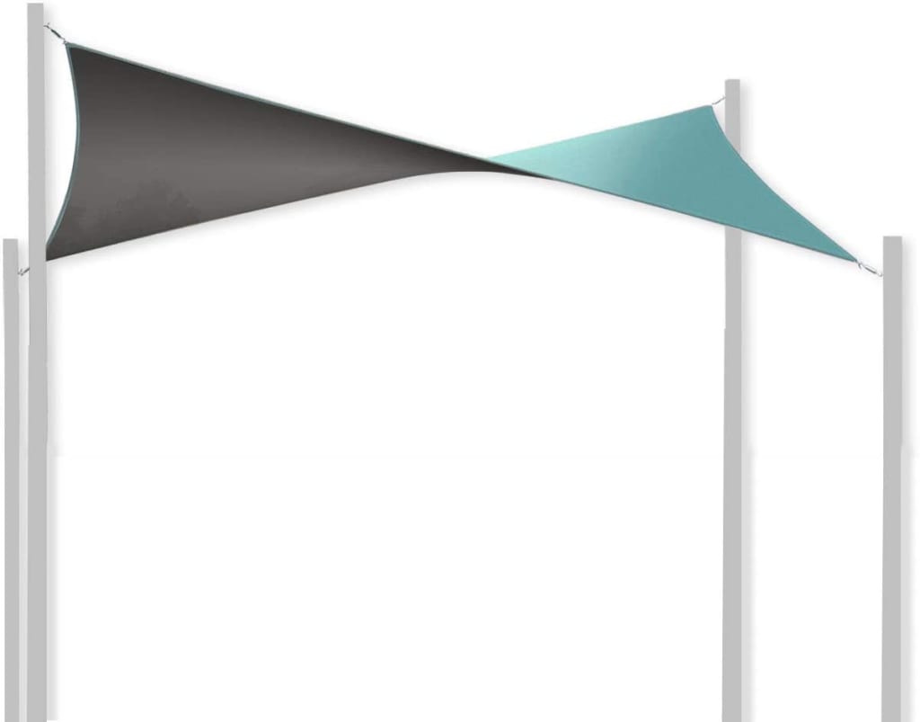 Coolaroo DualShade 12x12Foot Iridescent Outdoor Sun Sail for 98 481988