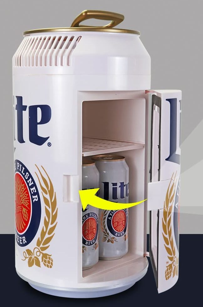 Miller Lite 8Can 5.4Liter Mini Fridge for 59 ML06