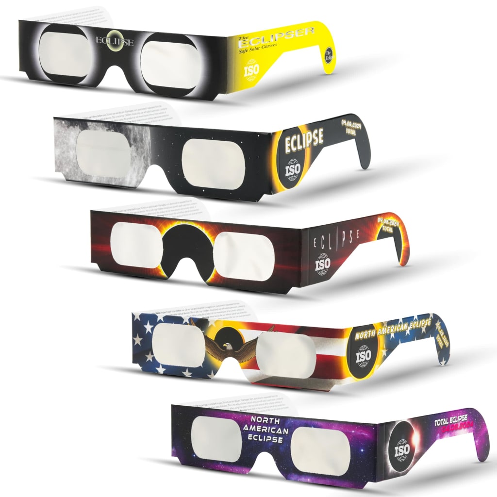 Solar Eclipse Glasses 5Pack for 7