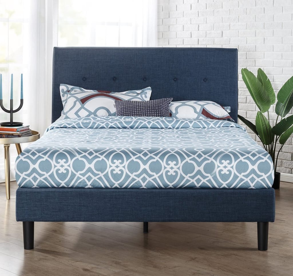 Zinus Omkaram Upholstered King Platform Bed for 137 FUNPK