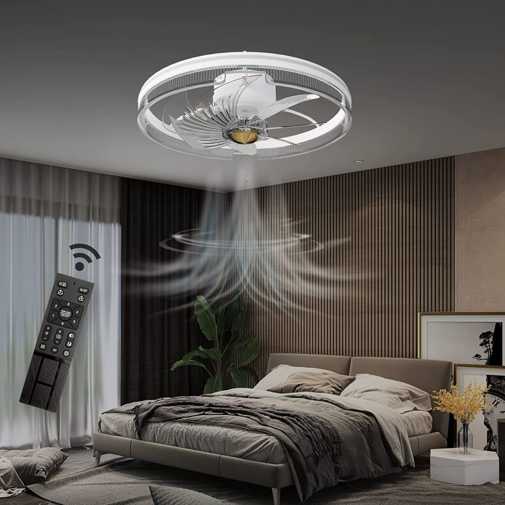 20" Modern Bladeless Ceiling Fan for 68 F1206
