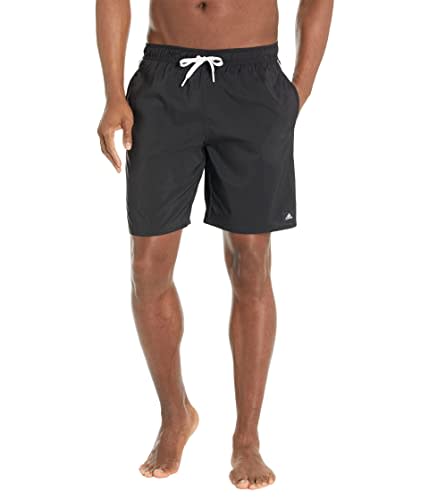 adidas Men's Standard 3-Stripes Classics Length Swim Shorts, Black